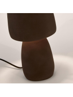 STRIA table lamp in brown terracotta effect metal