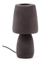 STRIA lampe de table en métal marron effet terre cuite