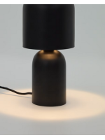 NERINA lámpara de mesa de metal negro de diseño para el hogar
