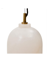 BITER Pendelleuchte im Alabaster und goldenen Metalldesign