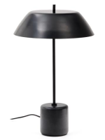MIKONOS table lamp in black marble and in metal