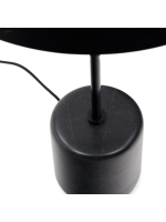 MIKONOS lampe de table en marbre noir et métal