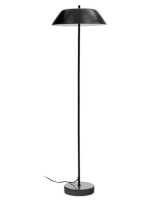 DIONISIO lampadaire en marbre noir et métal