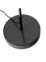 DIONISIO floor lamp in black marble and in metal