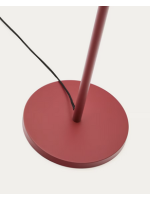 REMAR Stehlampe aus Metall mit Farbwahl und weißem Baumwolllampenschirm