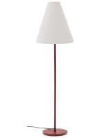 REMAR Stehlampe aus Metall mit Farbwahl und weißem Baumwolllampenschirm