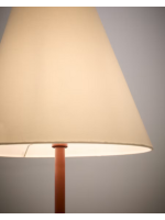 REMAR floor lamp en metal choice of color and white cotton lampshade