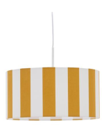 NARA White and yellow striped chandelier lampshade Ø 40 cm