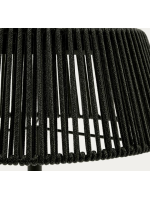 COLMAR Tragbare Solar Stehlampe aus Metall und Seil Farbauswahl