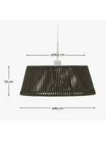 EVOIL paralume per lampada da soffitto in corda scelta colore