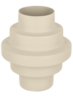 LOREN beige metal vase