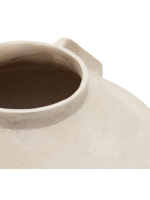 CORUET beige Pappmaché Vase in zwei Größen
