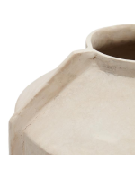 CORUET vase en papier mâché beige en deux tailles