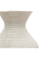 ASTAL beige papier mâché vase in two sizes