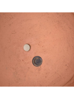 LIAS Juego de 2 maceteros de terracota con platillo