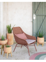 ANGLE Set mit 2 Terrakotta Pflanzgefäßen