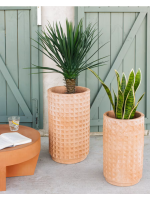 ANGLE set of 2 terracotta planters