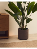 EVEREST Juego de 3 jardineras de hormigón y fibra de vidrio