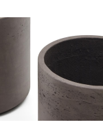 EVEREST set of 3 concrete and fiberglass planters