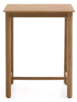 ACLED table haute 78x78 en bois d'acacia massif