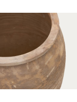 BOLLY ensemble de 2 vases en terre cuite finition naturelle