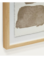 SIRANO abstract drawing on parchment paper modern painting