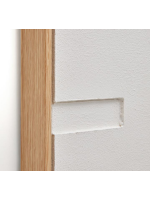MODO 60x90 cm quadro con cornice su tela bianca con rilievi e trame fatti a mano