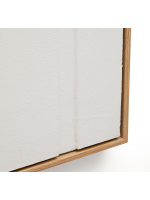 MODO 60x90 cm quadro con cornice su tela bianca con rilievi e trame fatti a mano