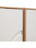 BAND ensemble de deux tableaux modernes sur toile gaufrée blanche