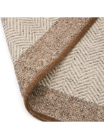 CASEY 200x300 cm tappeto in lana beige a spina di pesce