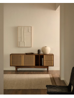 CASEY 200x300 cm tappeto in lana beige a spina di pesce