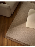 CASEY 200x300 cm tappeto in lana beige a spina di pesce