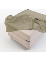CLOP pouf letto 70x60 aperto letto 70x180 in tessuto sfoderabile