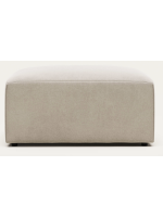 AIDA 90x70 schmutzabweisender Chenille Pouf Wohndesign