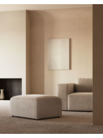AIDA 90x70 schmutzabweisender Chenille Pouf Wohndesign