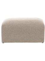 AIDA 90x70 Puf de chenilla resistente a las manchas diseño para el hogar