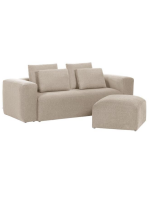 AIDA 90x70 pouf en chenille antitache design d'intérieur