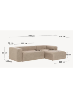 AIDA 300x174 Canapé avec méridienne en chenille antitache design d'intérieur