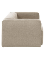 DESMOND 3 seater sofa 240 cm in in stain resistant beige chenille