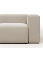 DESMOND 3 seater sofa 240 cm in in stain resistant beige chenille