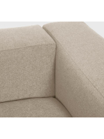 DESMOND 3 seater sofa 240 cm in in stain resistant beige chenille