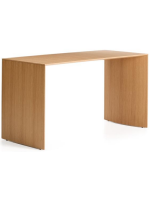 GENIAL Mesa de escritorio chapada en roble de 140x60 cm