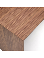 UGLER 140x60 cm Schreibtischtisch in Walnussfurnier