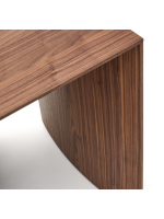 UGLER 140x60 cm Schreibtischtisch in Walnussfurnier