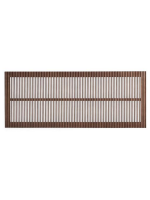 MESCO testata letto matrimoniale in legno massello di frassino finitura noce per letti rete 150 o 160 cm