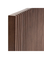 MESCO testata letto singolo in legno massello di frassino finitura noce