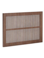 MESCO testata letto singolo in legno massello di frassino finitura noce