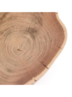 ONOVA tavolino in legno massello di acacia con gambe metallo