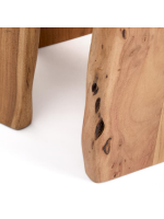 SERANG 2 Set Couchtische aus massiver Akazie mit gebleichtem Finish