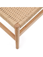 BENGALA bench in solid oak and rope seat
